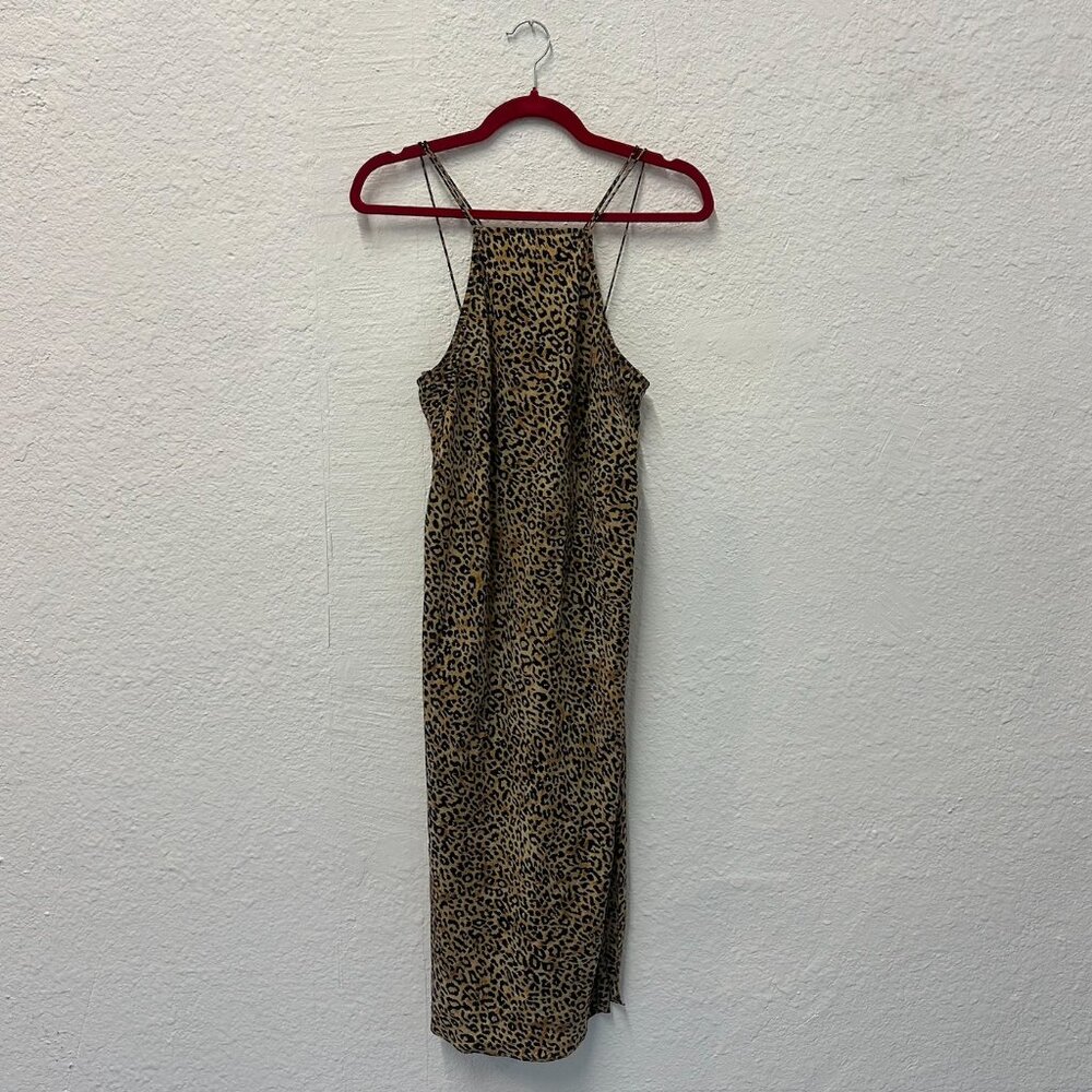 Cheetah Leopard Animal Print Slip Dress